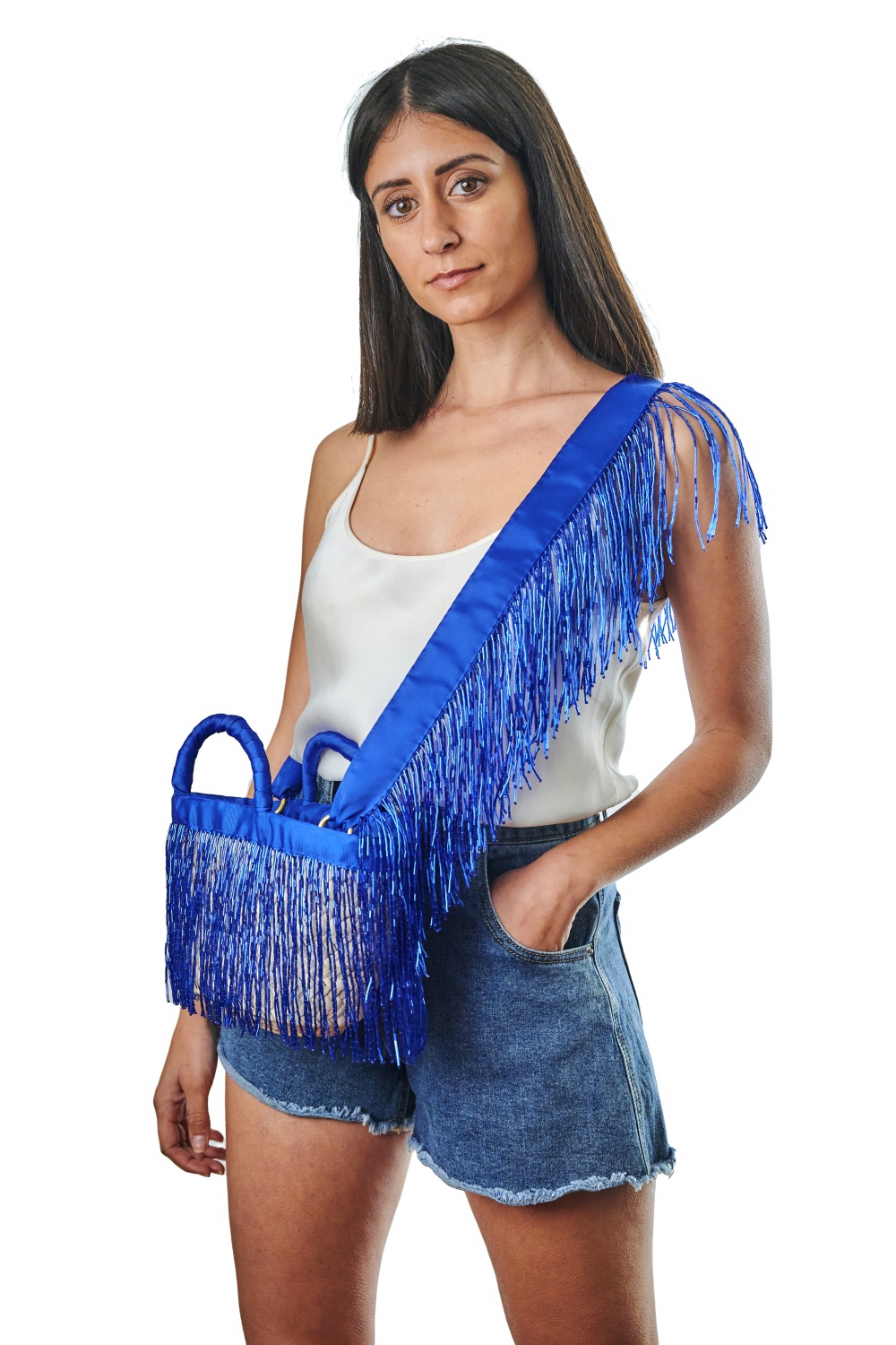 Tracolla in Blu Elettrico - immagine 3