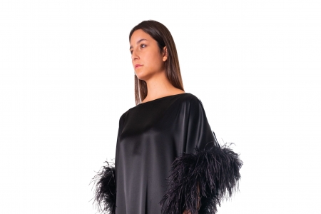 Caftano Nero a barca